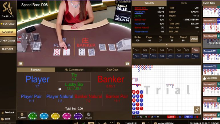  Speed Baccarat Live Screenshot